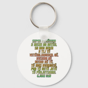 John 3:16 Albanska Nyckelring