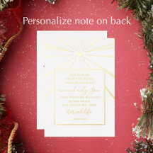 John 3:16 Anpassningsbar Religiösa Church jul Guld