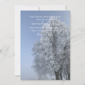 John 3:16 Anpassningsbar Text | Originalfoto för s Julkort