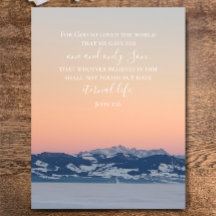 John 3:16 Anpassningsbar Text | Swiss Alpernas Ori