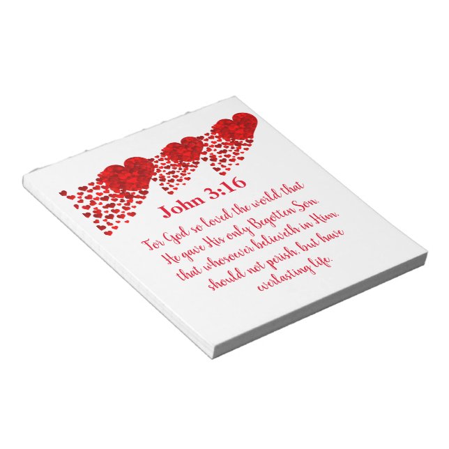 John 3:16 anteckningsblock (Vinklad)
