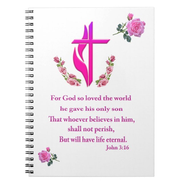 John 3:16 anteckningsbok (Framsidan)