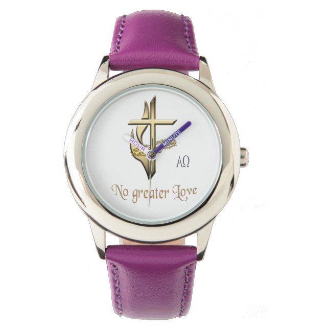 John 3:16 armbandsur (Framsida)