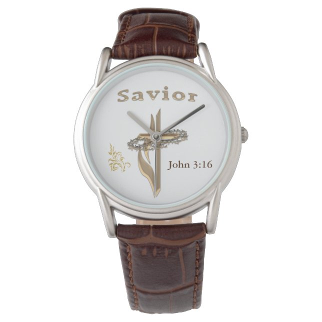 John 3:16 armbandsur (Framsida)
