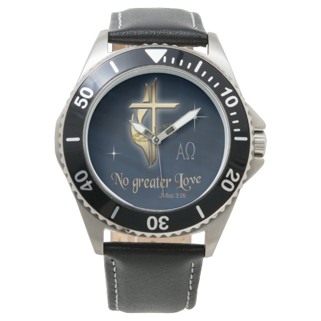 John 3:16 armbandsur (Framsida)