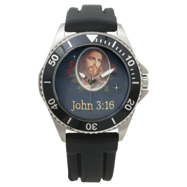 John 3:16 armbandsur (Framsida)