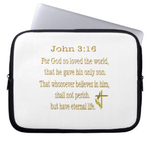 John 3:16 artiklar laptop fodral