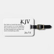 John 3:16 Bibelcitat - Kan anpassas