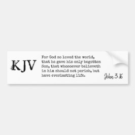 John 3:16 Bibelcitat - Kan anpassas Bildekal