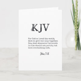 John 3:16 Bibelcitat - Kan anpassas Kort