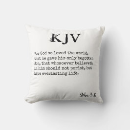 John 3:16 Bibelcitat - Kan anpassas Kudde