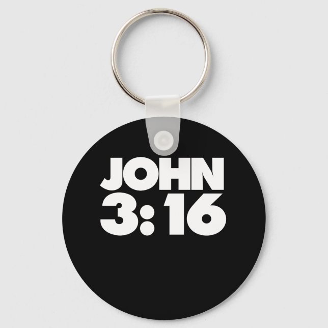 John 3:16 bibelverser för kristna nyckelring (Framsida)