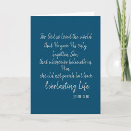 John 3.16 Bible Verse/Raise a Hallelujah Kort