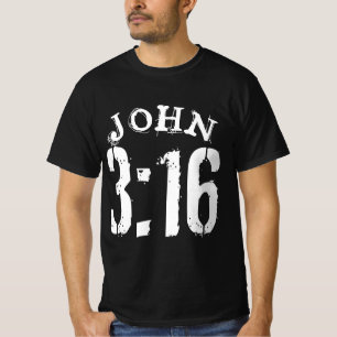 JOHN 3 16 BIBLE VERSE T SHIRT
