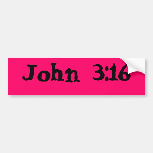 John 3:16 bildekal (Framsidan)
