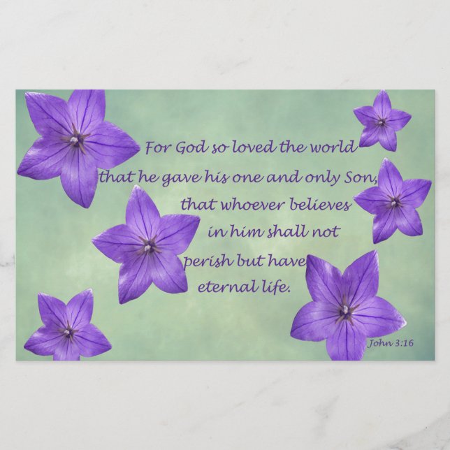 John 3:16 brevpapper (Framsida)