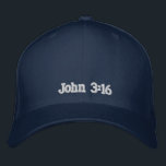 John 3:16 broderad keps<br><div class="desc">Vagga ditt lock och visa din tro,  genom att ha på sig ett John 3:16lock.</div>