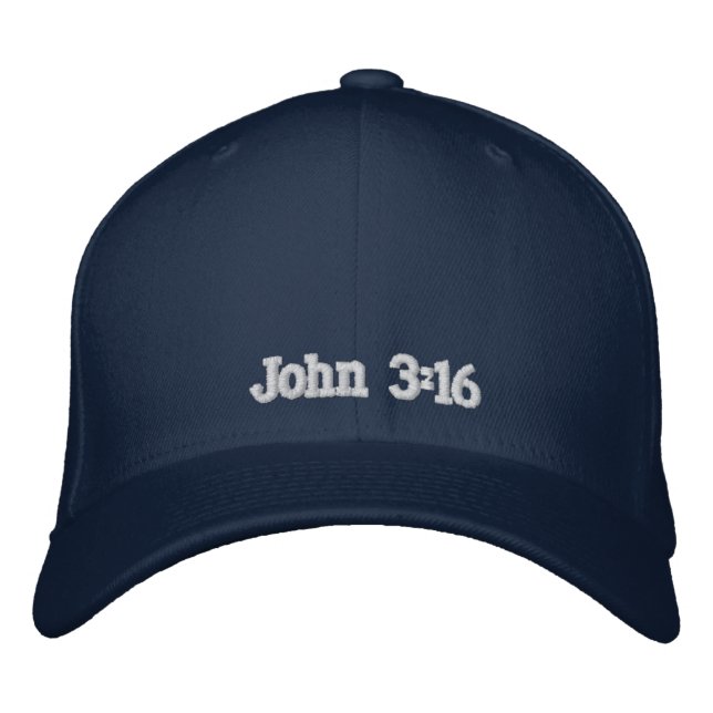 John 3:16 broderad keps (Framsida)