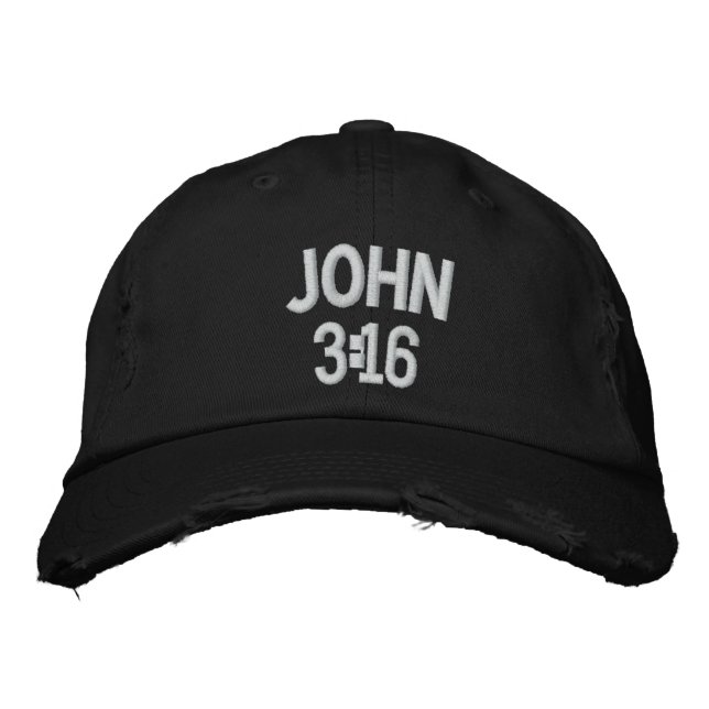 John 3:16 broderad keps (Framsida)