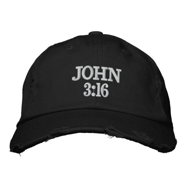 JOHN 3:16 CAP BRODERAD KEPS (Framsida)
