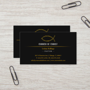 John 3:16 Christian Fish Visitkort