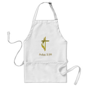 John 3:16 Christian Guld Kor-gåvor Förkläde