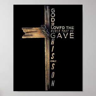 John 3_16 Christian Kor Bible Poster