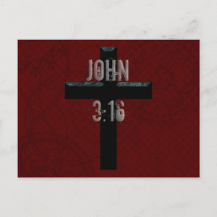 John 3:16 Christian Kor Vykort
