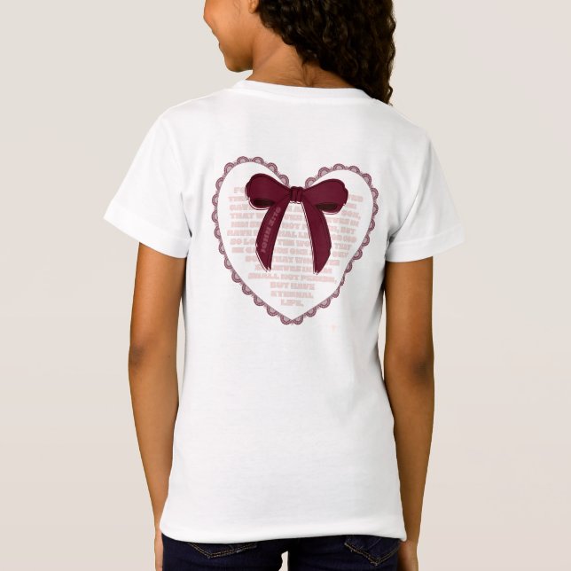 John 3:16 - Christian Valentine T Shirt (Baksida)