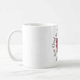 John 3:16 Coquette Red Bow Kor Kaffemugg