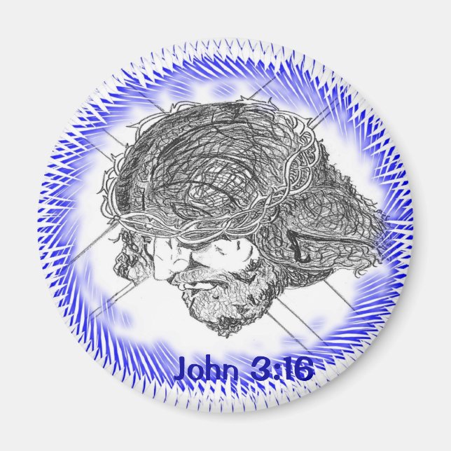 John 3:16 Crucifiction Magnet (Framsidan)