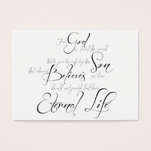 John 3:16 delningskort visitkort