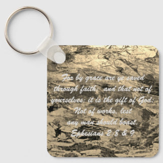 John 3:16 & Ephesian2:8 & 9 Bible Sanning Keychain Nyckelring