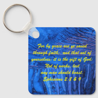 John 3:16 & Ephesian2:8 & 9 Bible Sanning Keychain Nyckelring