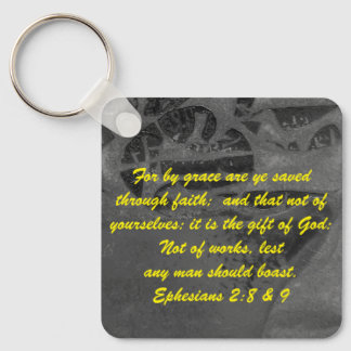 John 3:16 & Ephesian2:8 & 9 Bible Sanning Keychain Nyckelring