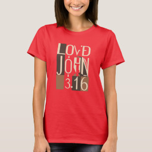 John 3:16 Fragmented Abstraction 1900-talet Cubism T Shirt
