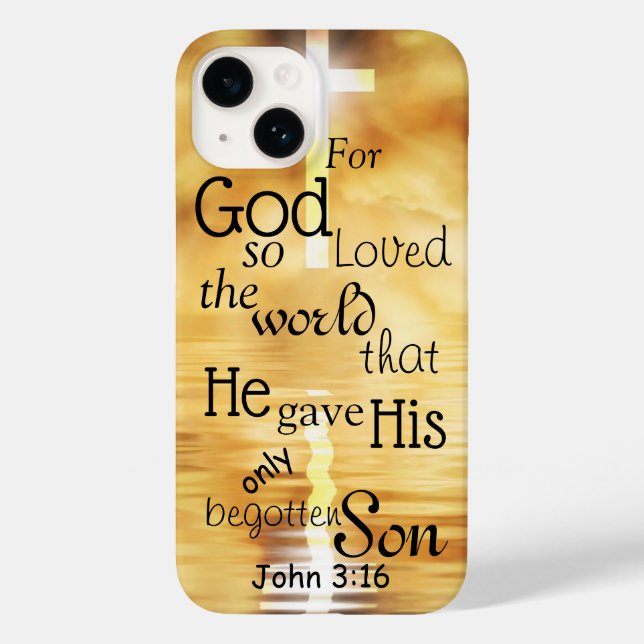John 3 16 Gud älskade World Bible Verse (Baksida)
