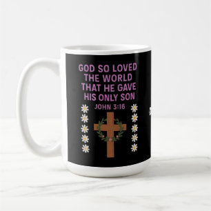 John 3:16 Gud gav sin enda son Christian Kor Kaffemugg