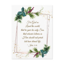 John 3:16 Gud så älskad världsjulen