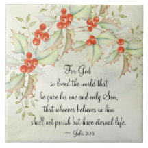 John 3:16 Gud så älskade världen, jul