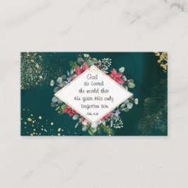 John.3:16 Gud så älskade världen, jul Visitkort
