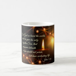 John 3:16 Gud så älskade världen, Scripture Candle Kaffemugg