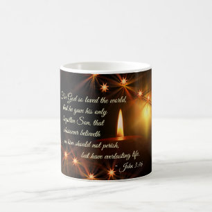 John 3:16 Gud så älskade världen, Scripture Candle Kaffemugg