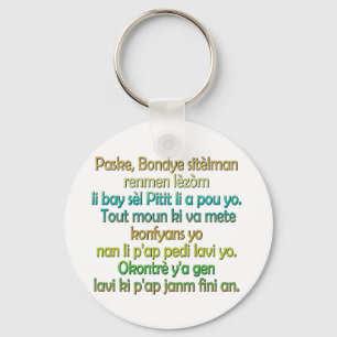 John 3:16 Haitis Creole Nyckelring
