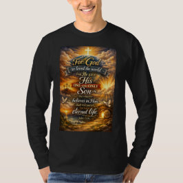 John 3:16 Herrens långärmade t-shirt för män