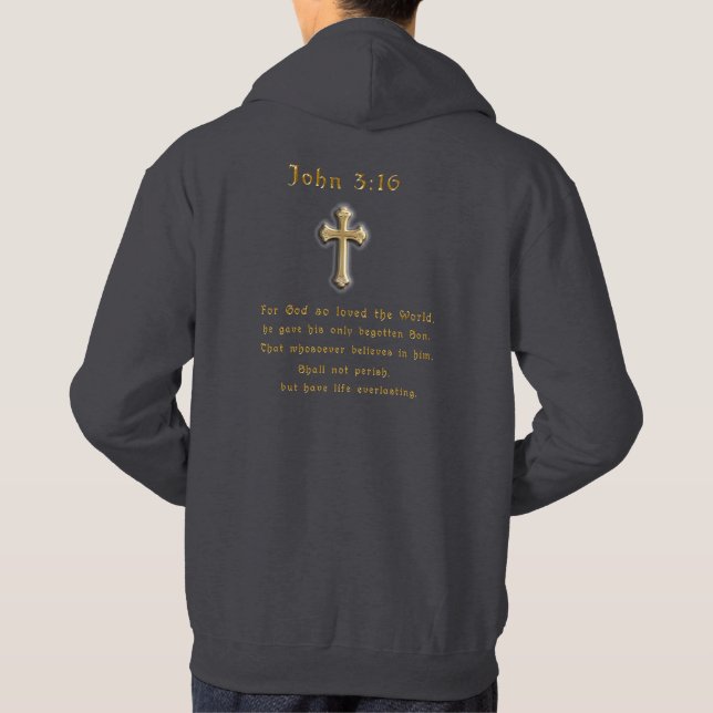 John 3:16 hoodie (Baksida)