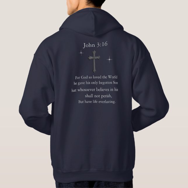 John 3:16 hoodie (Baksida)