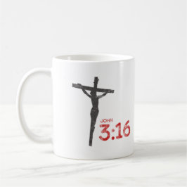 John 3:16 Jesus Crucifix Bible Verse Coffee Mugg