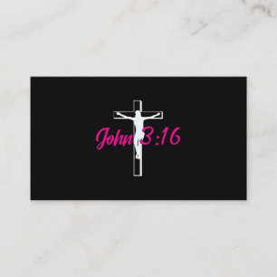 John 3 16 Jesus Kor Visitkort