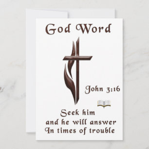 John 3:16 julkort